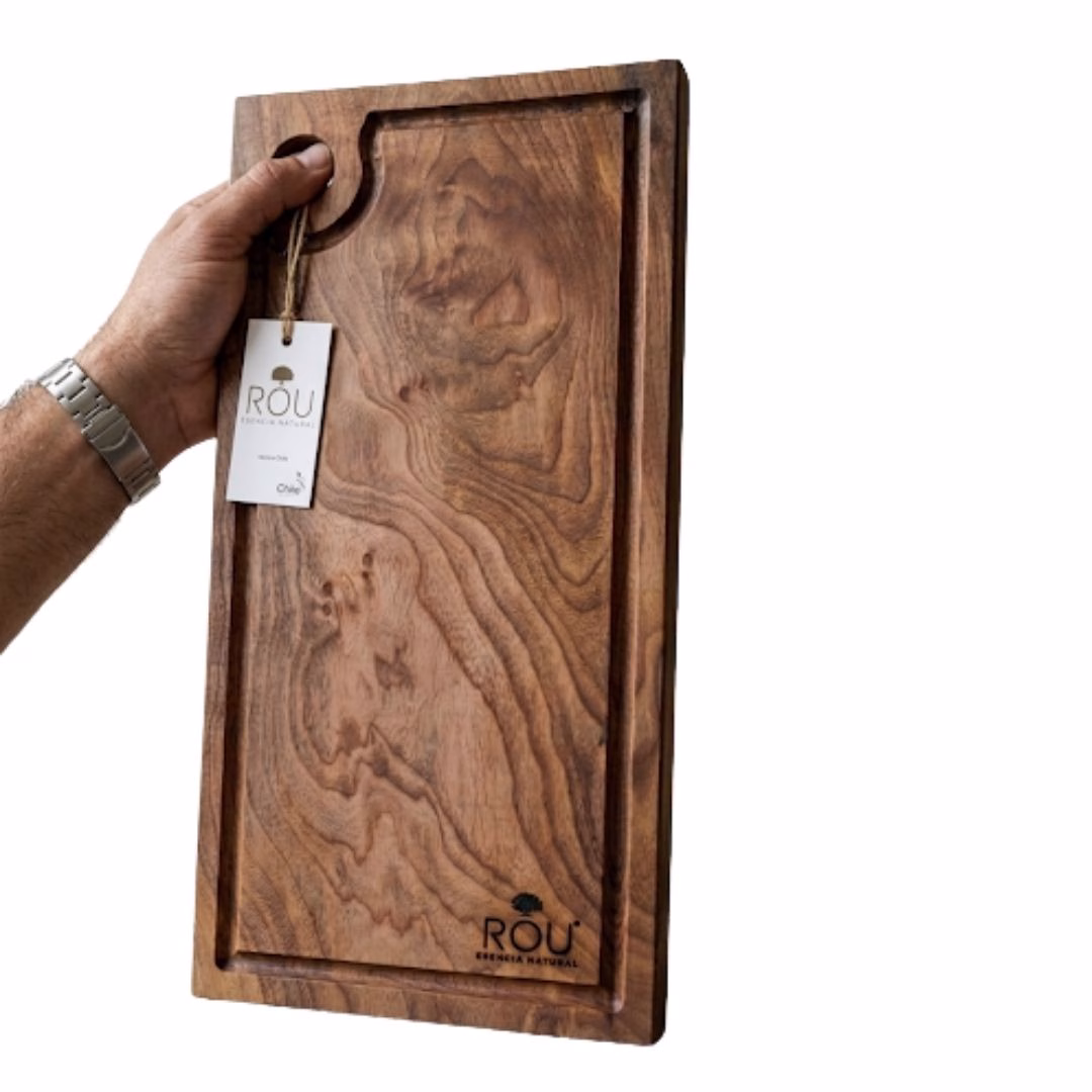 Tabla multiuso de madera nativa de 50 cm para asados y picoteos.