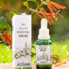 Frasco gotario y caja de la Infusión Herbal Doña Inés (Línea Küme Felen), que contiene un extracto natural de 8 plantas.